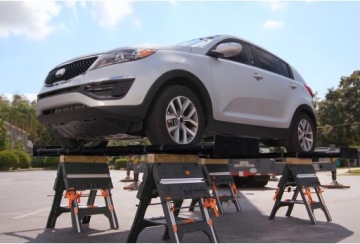 WORX WX051 складной рабочий стол с 2 зажимами