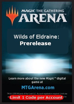 Код кода MTG Arena Код Wilds of Eldraine 6 бустеров