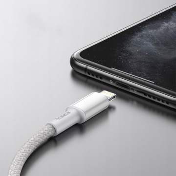 Кабель USB-C — Lightning Baseus 20 Вт PD, 2 м, белый