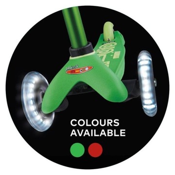 СКУТЕР MINI MICRO DELUXE С ЗЕЛЕНЫМ СВЕТОДИОДОМ