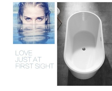 INDES ОТДЕЛЬНОСТОЯЩАЯ ВАННА 170см, БЕЛЫЙ ГЛЯНЦЕВЫЙ