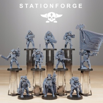 GrimGuard Ironclads x10 - Station Forge - Druk 3D