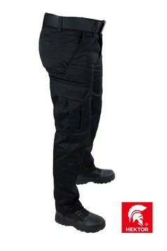 SPODNIE WOJSKOWE CZARNE POLICYJNE TAKTYCZNE HEKTOR GROM XL