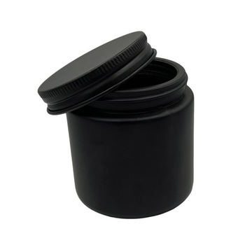 Słoik do świec czarny mat 120 ml + nakrętka