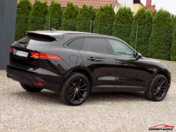 Jaguar F-Pace SUV 2.0 i4D 180KM 2017 Jaguar F-Pace BLACK 180KM 4x4 Kamera Led Skora Ambiente 2.0 Diesel 180KM, zdjęcie 15