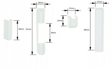 ROTO OSŁONKI NA ZAWIASY do okna, balkonu PCV