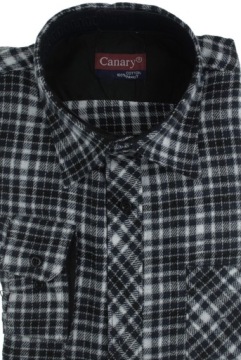 KOSZULA FLANELOWA MĘSKA CZARNA W KRATĘ XXL KF86