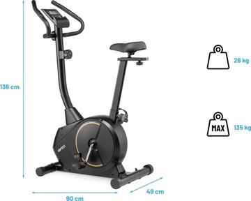 ROWER STACJONARNY MAGNETYCZNY ROWEREK TRENINGOWY FITNESS GYMTEK