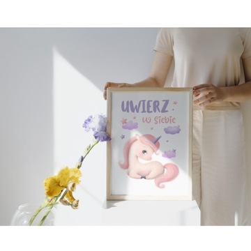 МОТИВАЦИОННЫЕ ПОСТЕРЫ ДЛЯ ДЕТЕЙ РОЗОВЫЕ ЕДИНОРОГЫ КАРТИНКИ ДЛЯ ДЕВОЧКИ А3