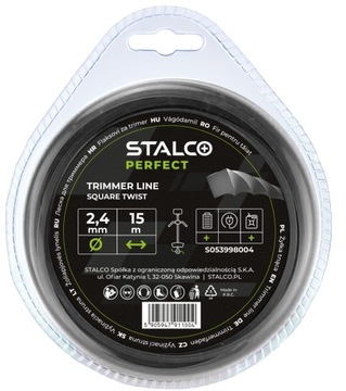Żyłka tnąca kwadratowa Square Twist 3,0mm x 60m Stalco GARDEN S053998016
