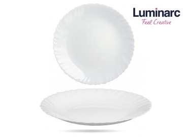 Тарелка фестон 23 см белая LUMINARC