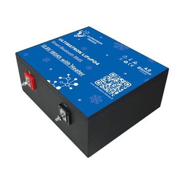 LiFePO4 12В 180Ач аккумуляторная батарея обогревателя, Bluetooth