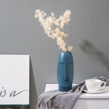 Скандинавский минималистский PE Абстрактная ваза с человеческим лицом