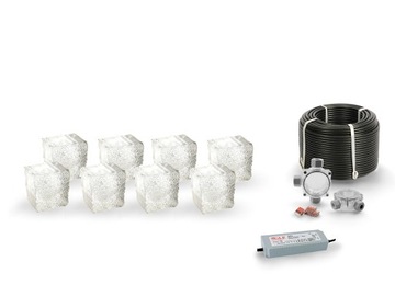 8x Świecąca Kostka Najazdowa LED Naturo 8x8x9x6 BZ