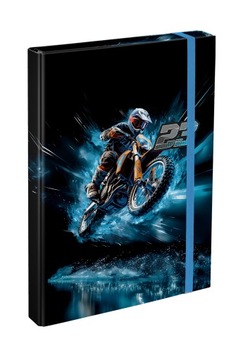 BAAGL Teczki na zeszyty szkolne A4 Motorbike