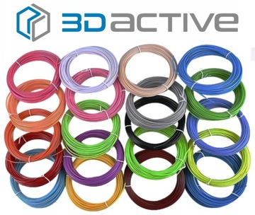 СТЕРЖНИ ДЛЯ ШАРИКОВЫХ РУЧОК 3D РУЧКА ДЛЯ ДЕТЕЙ 100 м НАБОР 20 ШТ.