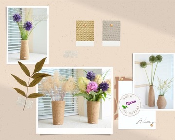 Джутовые цветочные горшки, веревка, травяная оболочка, корзина 23