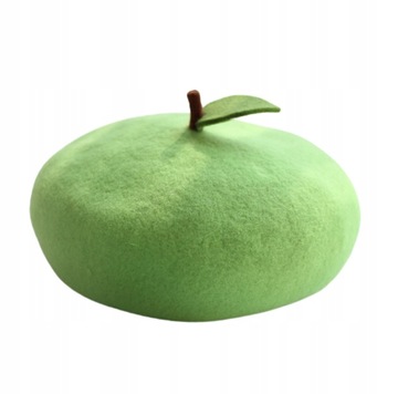 beret damski zielone jabłko