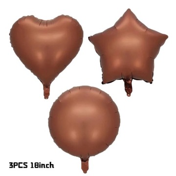 Juego de globos de cumpleaños de color Beige, pegatinas con nombre