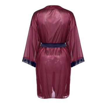 SATYNOWY SZLAFROK DAMSKI KOMPLET STRINGI KOLORY