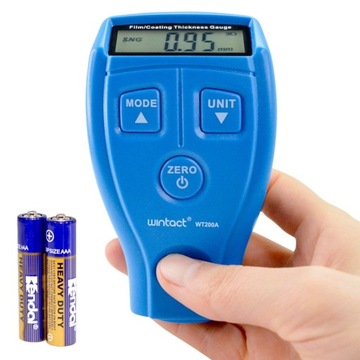 MIERNIK LAKIERU TESTER CZUJNIK GRUBOŚCI POWŁOKI ALUMINIUM STAL EKRAN LCD