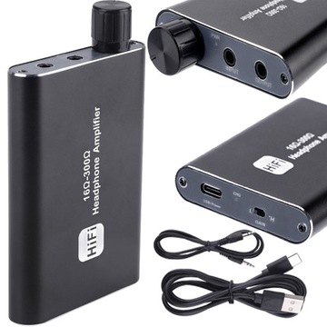 WZMACNIACZ SŁUCHAWKOWY HIFI BLUETOOTH REGULOWANY NISKIEGO HAŁASU 3.5MM AUX