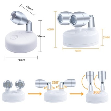 2x БЕСПРОВОДНАЯ АККУМУЛЯТОРНАЯ ЛАМПА Светодиодный прожектор + ПУЛЬТ ПУЛЬТА