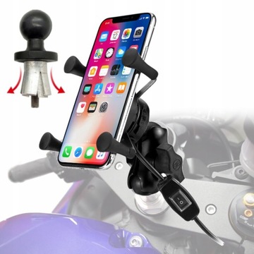 РУЧКА РАМЫ МОТОЦИКЛА С ИНДУКТИВНЫМ ЗАРЯДНЫМ УСТРОЙСТВОМ