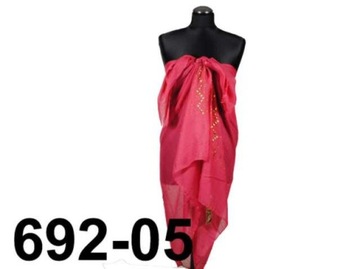 PAREO PLAŻOWE Z DŻETAMI - LEKKIE PRZEWIEWNE - 692-05