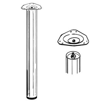 Ноги до стола на столе Черная регулировка 710 мм 4 ПК