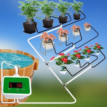 АВТОМАТИЧЕСКИЙ КОМПЛЕКТ КАПЕЛЬНОГО орошения С ТАЙМЕРОМ НА 12 РАСТЕНИЙ