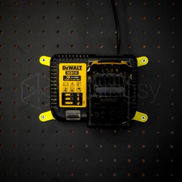 Монтажный держатель для зарядного устройства Dewalt DCB115 XR Простая и быстрая установка, желтый.