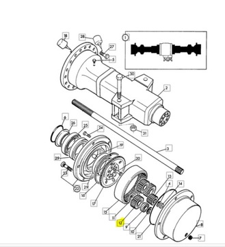 СТУПИЦА КОЛЕСА СПУТНИКОВАЯ ЭКСКАВАТОР-ПОГРУЗЧИК JCB