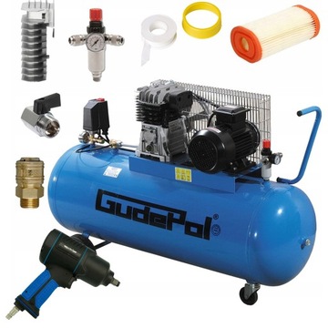 KOMPRESOR OLEJOWY 200l GUDEPOL GD 49-200-560 NEW