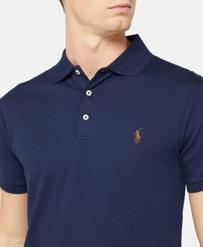 Koszulka polo z krótkim rękawem POLO RALPH LAUREN t-shirt granatowy r. M