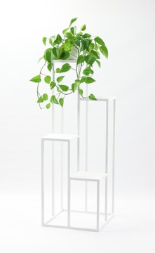Kwietnik Metalowy 112cm biały loft HIT