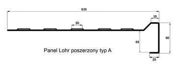 Panel ALU Lohr A 635mm Platforma Laweta Najazd