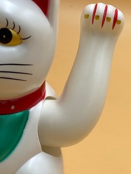 Японский Манеки-Нэко Китайский счастливый кот 20см