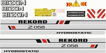 BIZON Z 058 NAKLEJKI NAKLEJKA