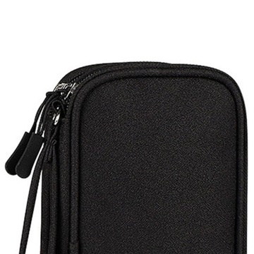 Organizer podróżny na elektronikę, przenośny, czarny