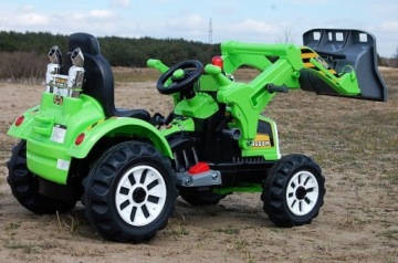 АККУМУЛЯТОРНЫЙ ТРАКТОР 12 В С ПОДВИЖНЫМ ЭКСКАВАТОРОМ 2x45 Вт