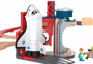 Игривый деревянный поезд космическая станция 75 шт.