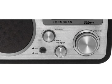 POLSKIE RADIO ODBIORNIK KUCHENNE DREWNIANE ODTWARZACZ MP3 USB LCD RETRO