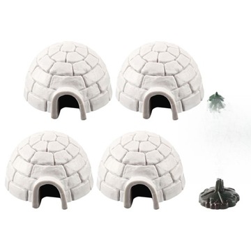 FIGURKI IGLOO FIGURKI ZWIERZĄT POLARNYCH POKÓJ ZABAWEK