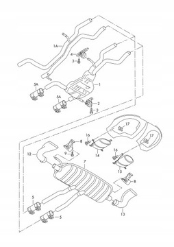 ГЛУШИТЕЛЬ ВЫХЛОПА 7L8253611D AUDI Q7 4L 4.2 TDI