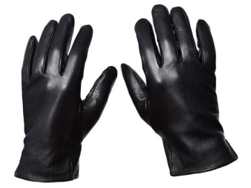 МУЖСКИЕ ЧЕРНЫЕ ИЗОЛИРОВАННЫЕ КОЖАНЫЕ ПЕРЧАТКИ