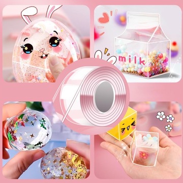 Двусторонняя лента Blow Bubble Универсальная, прозрачная нанолента,