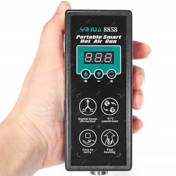 СТАНЦИЯ ДЛЯ ПАЙКИ ГОРЯЧИМ ВОЗДУХОМ BGA SMD 700 Вт 480°C 1-120 л/мин МОБИЛЬНАЯ МОЩНАЯ НАСАДКА