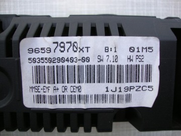 WYŚWIETLACZ ZEGAREK 96597970XT CITROEN C2 C3