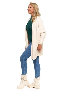 ДЛИННЫЙ ЖЕНСКИЙ КАРДИГАН ЖЕНСКИЙ ДЖЕМПЕР MORAJ БЕЖЕВЫЙ Размер XXL